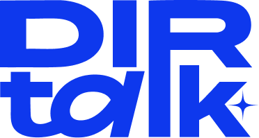 DIRTALK logo — primary blue version