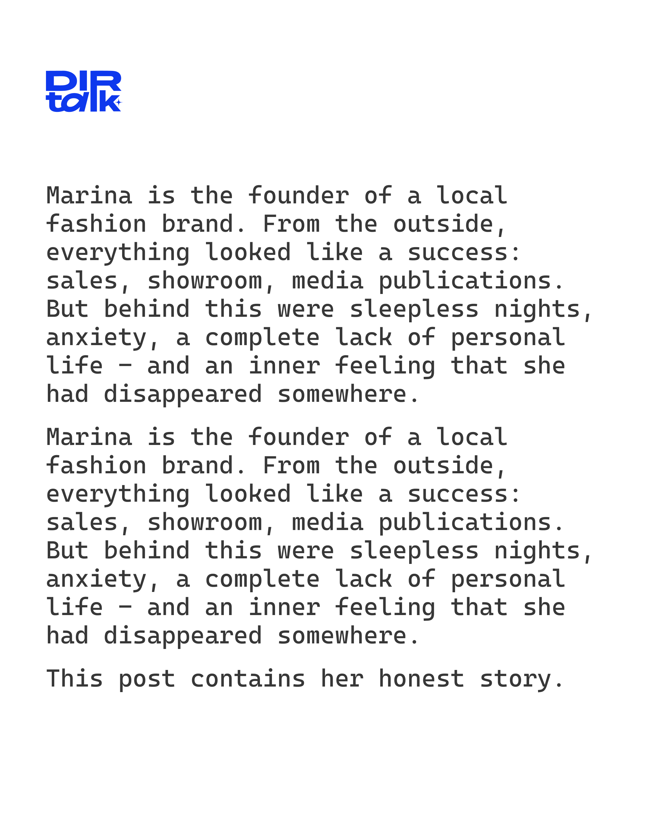DIRTALK social post