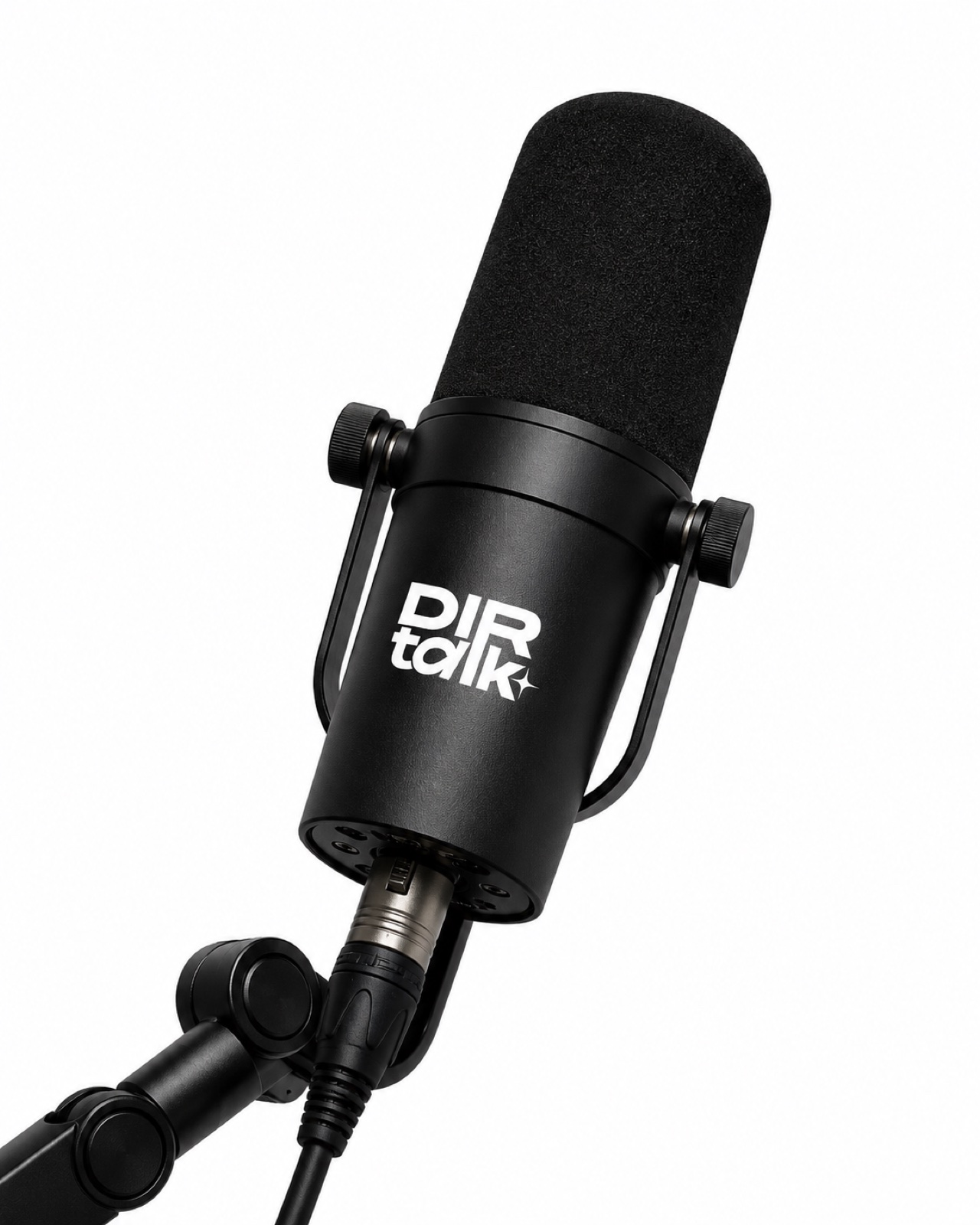 DIRTALK branded studio microphone
