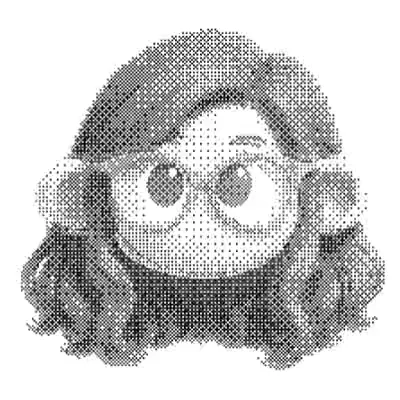 Halftone portrait of Maria Danilova