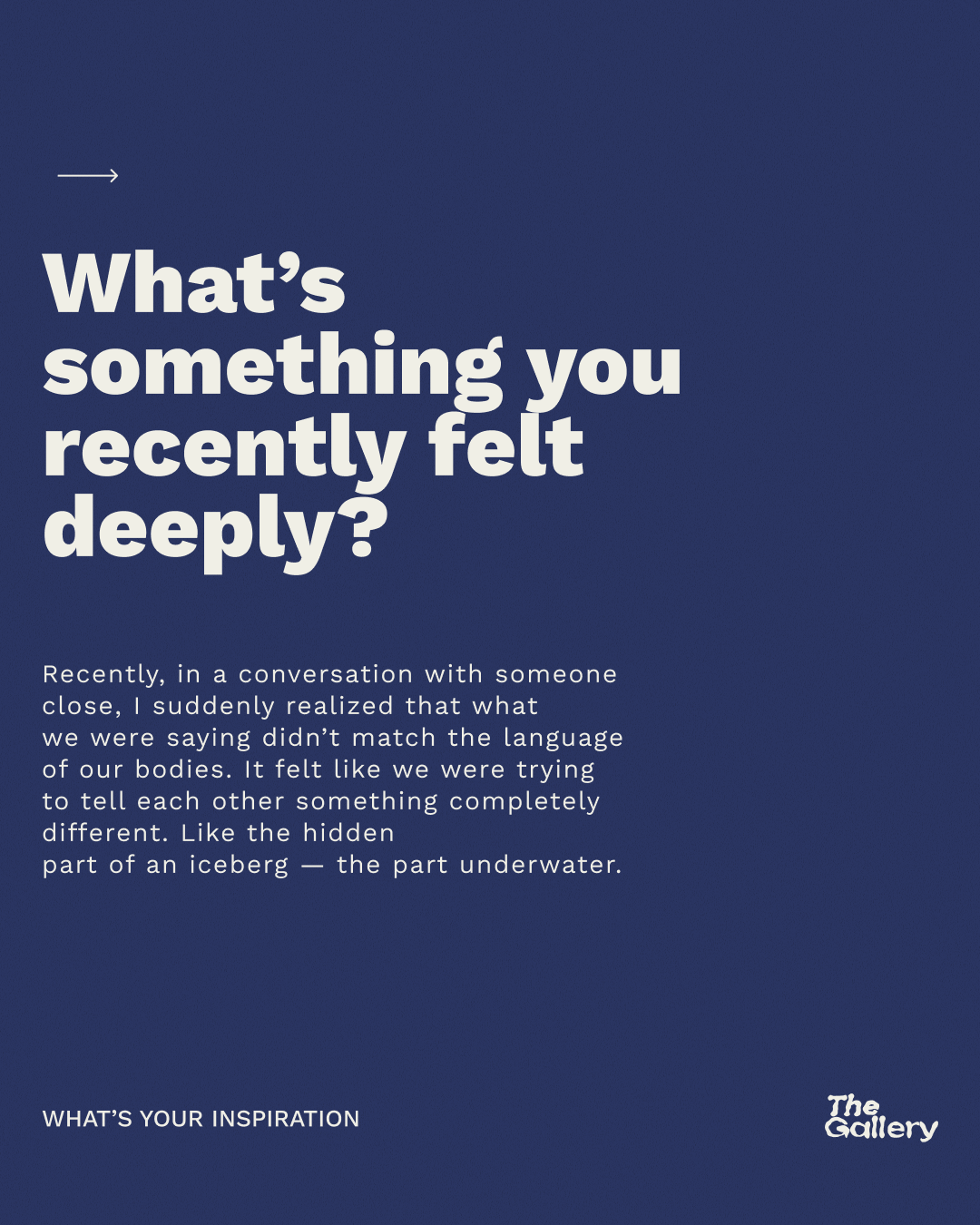 Recently felt deeply Q navy