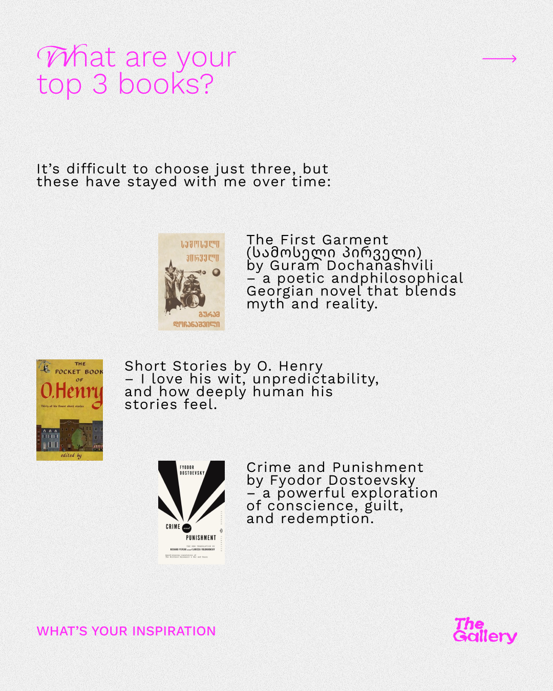 Nino — top 3 books